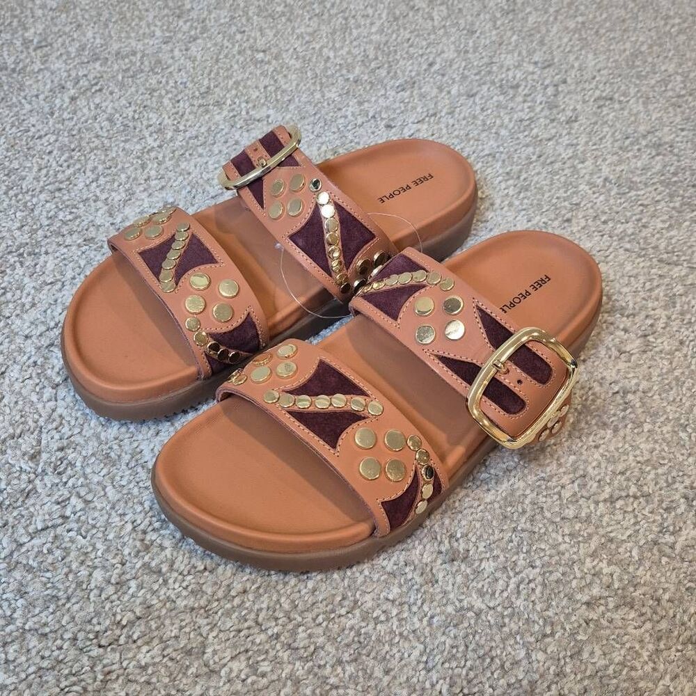 Free People Revelry Studded Slide Sandal Size 9